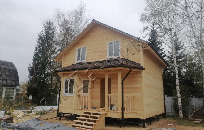 1 Каркасно-щитовой дом  Д-9, 7х7м, 89  М², Московская область, Ногинский район, СНТ Горьковское болото. (24)